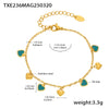 Wholesale Jewelry 316L Stainless Steel Light Luxury Oil Dripping Clavicle Chain And Bracelet