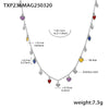 Wholesale Jewelry 316L Stainless Steel Light Luxury Oil Dripping Clavicle Chain And Bracelet