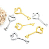 Wholesale Jewelry Stainless Steel Love Hollow Key Pendant Vacuum Electroplated Gold