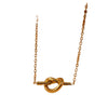 Wholesale Jewelry Stainless Steel Love Knot Geometric Minimalist Electroplating Necklace For Women