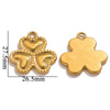 Wholesale Jewelry Stainless Steel Love Shell Flower Multishape Pendant Necklace With 18K Electroplating