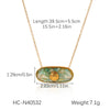 Wholesale Jewelry Stainless Steel Marine Life Style Electroplated Clavicle Chain Necklace With Starfish Open Ring Pendant