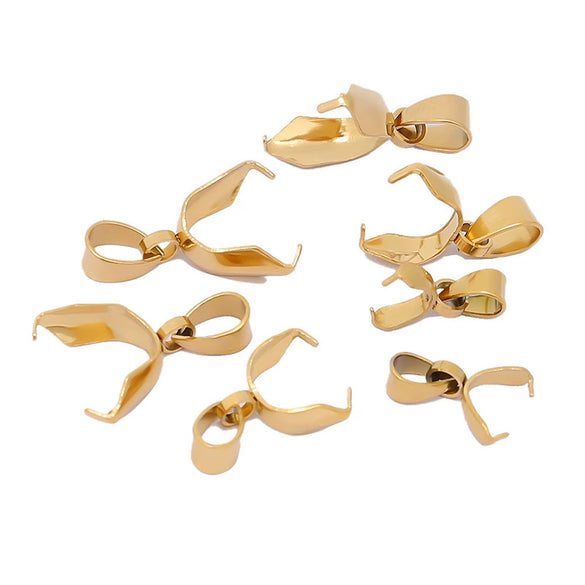 Wholesale Jewelry Stainless Steel Melon Seed Buckle Electroplated Allmatch Pendant Buckle