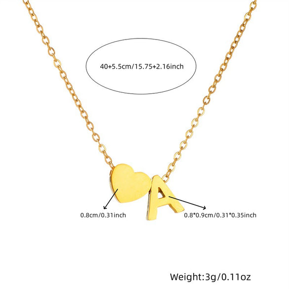 Wholesale Jewelry Stainless Steel Minimalist Love Water Drops Bells Pendant Necklace Bracelet Set With Electroplating