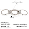 Wholesale Jewelry Stainless Steel Multilayer Stacked Pearl Ring And Titanium Steel Bracelet Geometric Style Electroplated