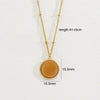 Wholesale Jewelry Stainless Steel Natural Stone Geometric Light Luxury Electroplated Star Pendant Necklace