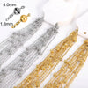 Wholesale Jewelry Stainless Steel O Word Chain Original Design Geometric Electroplating Diy Christmas Accessories Making Materials