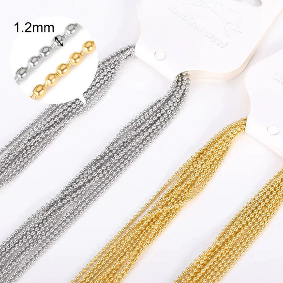 Wholesale Jewelry Stainless Steel O Word Chain Original Design Geometric Electroplating Diy Christmas Accessories Making Materials