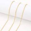 Wholesale Jewelry Stainless Steel Oshaped Chain With Flat Cross Electroplated 18K Gold Rose Gold Necklace Chain Accessories