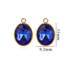 Wholesale Jewelry Stainless Steel Oval Round Fivepointed Star Dropshaped Love Crystal Glass Pendant Earrings Necklace Handmade Electroplating