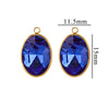 Wholesale Jewelry Stainless Steel Oval Round Fivepointed Star Dropshaped Love Crystal Glass Pendant Earrings Necklace Handmade Electroplating