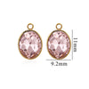 Wholesale Jewelry Stainless Steel Oval Round Fivepointed Star Dropshaped Love Crystal Glass Pendant Earrings Necklace Handmade Electroplating