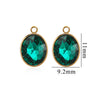 Wholesale Jewelry Stainless Steel Oval Round Fivepointed Star Dropshaped Love Crystal Glass Pendant Earrings Necklace Handmade Electroplating