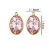 Wholesale Jewelry Stainless Steel Oval Round Fivepointed Star Dropshaped Love Crystal Glass Pendant Earrings Necklace Handmade Electroplating