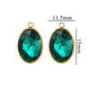 Wholesale Jewelry Stainless Steel Oval Round Fivepointed Star Dropshaped Love Crystal Glass Pendant Earrings Necklace Handmade Electroplating