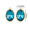 Wholesale Jewelry Stainless Steel Oval Round Fivepointed Star Dropshaped Love Crystal Glass Pendant Earrings Necklace Handmade Electroplating