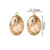 Wholesale Jewelry Stainless Steel Oval Round Fivepointed Star Dropshaped Love Crystal Glass Pendant Earrings Necklace Handmade Electroplating
