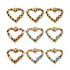Wholesale Jewelry Stainless Steel Peach Heart Dripping Oil Pendant Necklace