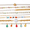 Wholesale Jewelry Stainless Steel Pearl Geometric Electroplating Minimalist Women's Necklace