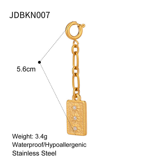 Wholesale Jewelry Stainless Steel Pearl Pendant Electroplating Geometric Women's Jewelry Accessories