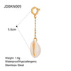 Wholesale Jewelry Stainless Steel Pearl Pendant Electroplating Geometric Women's Jewelry Accessories