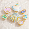 Wholesale Jewelry Stainless Steel Pearl Shell Pendant Handmade With Starfish Shell Patterns Dripping Oil Style