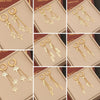 Wholesale Jewelry Stainless Steel Personality Insects And Butterfly Shaped Long Tassel Earrings With Electroplating