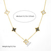 Wholesale Jewelry Stainless Steel Plants And Flowers Doublesided Necklace And Bracelet Electroplating