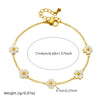 Wholesale Jewelry Stainless Steel Plants And Flowers Style Electroplating Bracelet Earrings Necklace Set