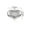 Wholesale Jewelry Stainless Steel Polished Electroplated Love Heart Pendant Necklace