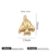 Wholesale Jewelry Stainless Steel Pvd Gold Plated Hollow Ocean Shell Pendant Conch Turtle Animal Shape Bracelet Accessories Charm