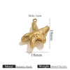 Wholesale Jewelry Stainless Steel Pvd Gold Plated Hollow Ocean Shell Pendant Conch Turtle Animal Shape Bracelet Accessories Charm