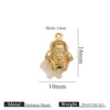 Wholesale Jewelry Stainless Steel Pvd Gold Plated Hollow Ocean Shell Pendant Conch Turtle Animal Shape Bracelet Accessories Charm