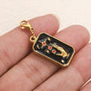 Wholesale Jewelry Stainless Steel Rectangular Tarot Star Band Lobster Buckle With Enamel And Totem Pattern Electroplating Treatment