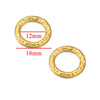 Wholesale Jewelry Stainless Steel Retro Round Ring With Eight Eyes Pattern And Titanium Steel Texture Electroplated Pendant For Earrings And Necklace