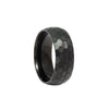 Wholesale Jewelry Stainless Steel Ring Geometric Pattern Hammer Style Vacuum Electroplated