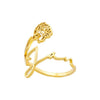 Wholesale Jewelry Stainless Steel Ring With Letters Numbers Text Electroplated