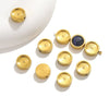 Wholesale Jewelry Stainless Steel Round Enamel Beaded Geometric Totem Electroplated Necklace
