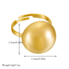 Wholesale Jewelry Stainless Steel Round Geometric Gold Plated Three Piece Set For Women
