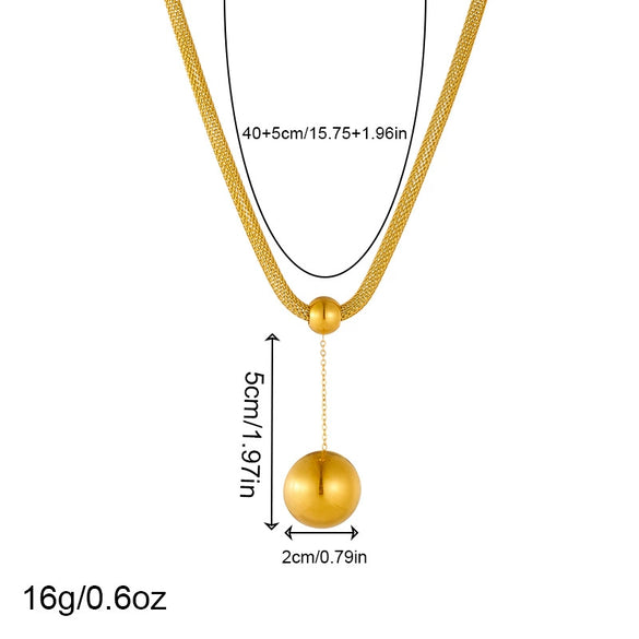 Wholesale Jewelry Stainless Steel Round Geometric Gold Plated Three Piece Set For Women