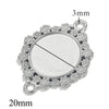 Wholesale Jewelry Stainless Steel Round Pendant Handmade Vacuum Plated Geometric Style