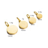 Wholesale Jewelry Stainless Steel Round Pendant Ring Mirror Polished Electroplated Diy Accessories