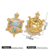 Wholesale Jewelry Stainless Steel Sea Turtle Pendant With Oil Drop Design And Electroplating Process