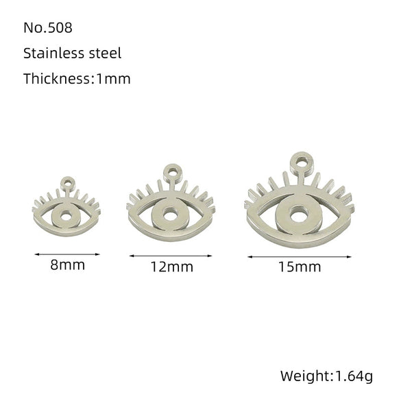 Wholesale Jewelry 316L Stainless Steel Smiley Face Pendant Necklace With 18K Gold Electroplating For Women