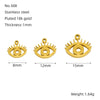 Wholesale Jewelry 316L Stainless Steel Smiley Face Pendant Necklace With 18K Gold Electroplating For Women