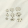 Wholesale Jewelry 316L Stainless Steel Smiley Face Pendant Necklace With 18K Gold Electroplating For Women