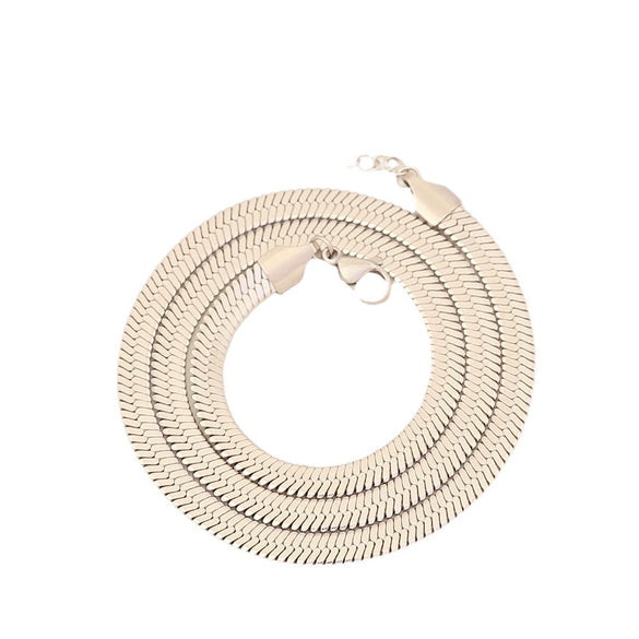 Wholesale Jewelry Stainless Steel Snake Chain Clavicle Necklace Electroplated