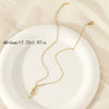 Wholesale Jewelry Stainless Steel Snake Pendant Necklace For Women Simple Hiphop Trendy Electroplating Mixed Gemstone Setting