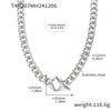 Wholesale Jewelry Stainless Steel Specialshaped Chain Necklace And Earrings Electroplating