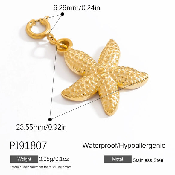 Wholesale Jewelry Stainless Steel Star Heart Love Polygon Electroplated Women's